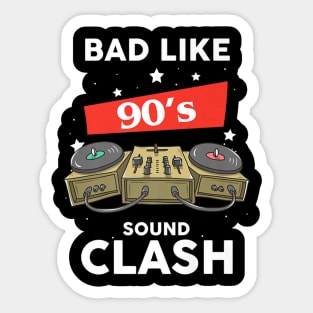 90s Sound Clash Music Sticker